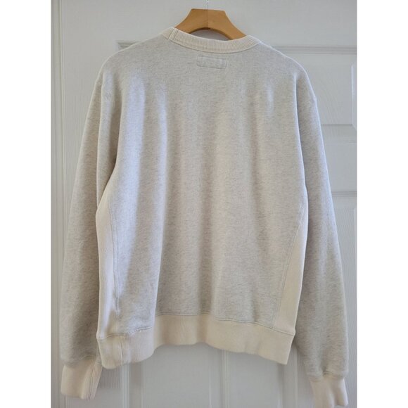 Buck Mason Mens Oatmeal crewneck sweatshirt size Medium active Wear - Picture 5 of 9